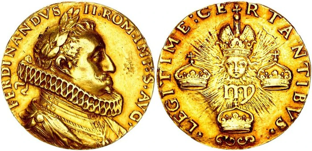 Deutschland Frankfurt, Stadt. Goldgussmedaille zu 5 Dukaten 1619