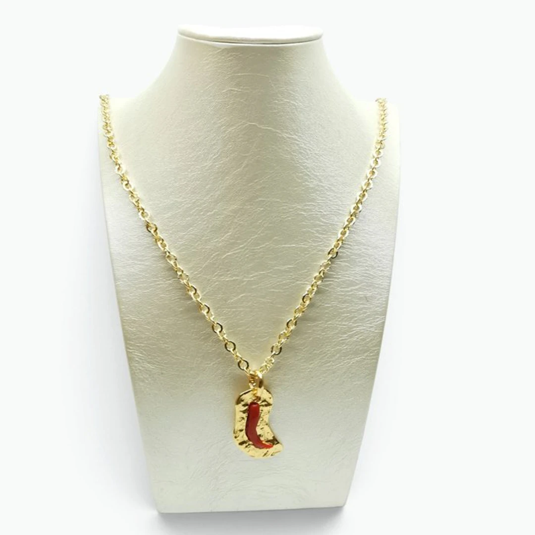 Coral - Bronze - Necklace with pendant - Italian Craftsmanship