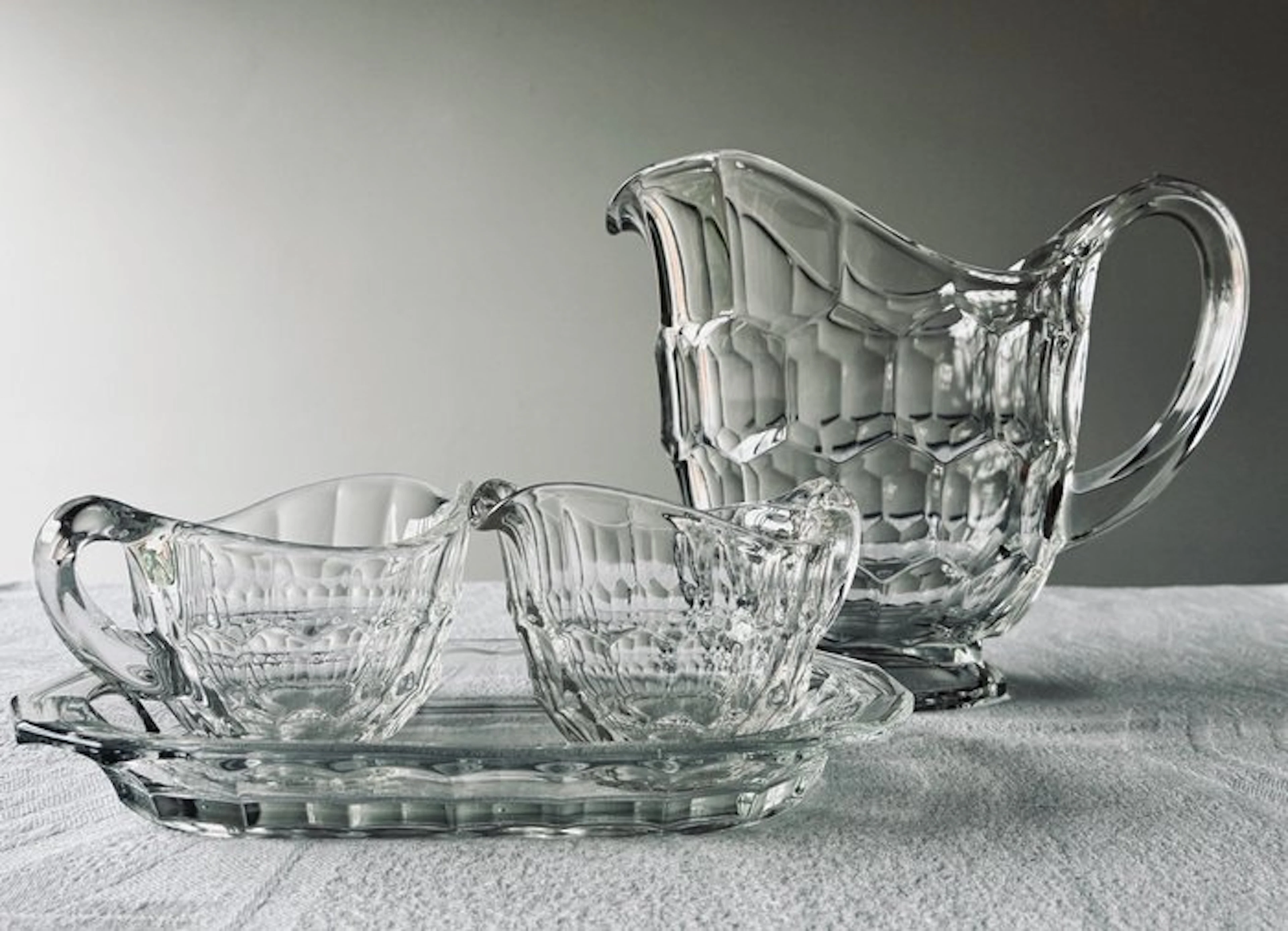 Val Saint Lambert - Table service (4) - Luxval Scales - Glass