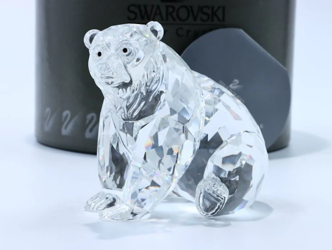 Figure - Swarovski - Grizzly Beer (Boxed+Certificate) - Crystal