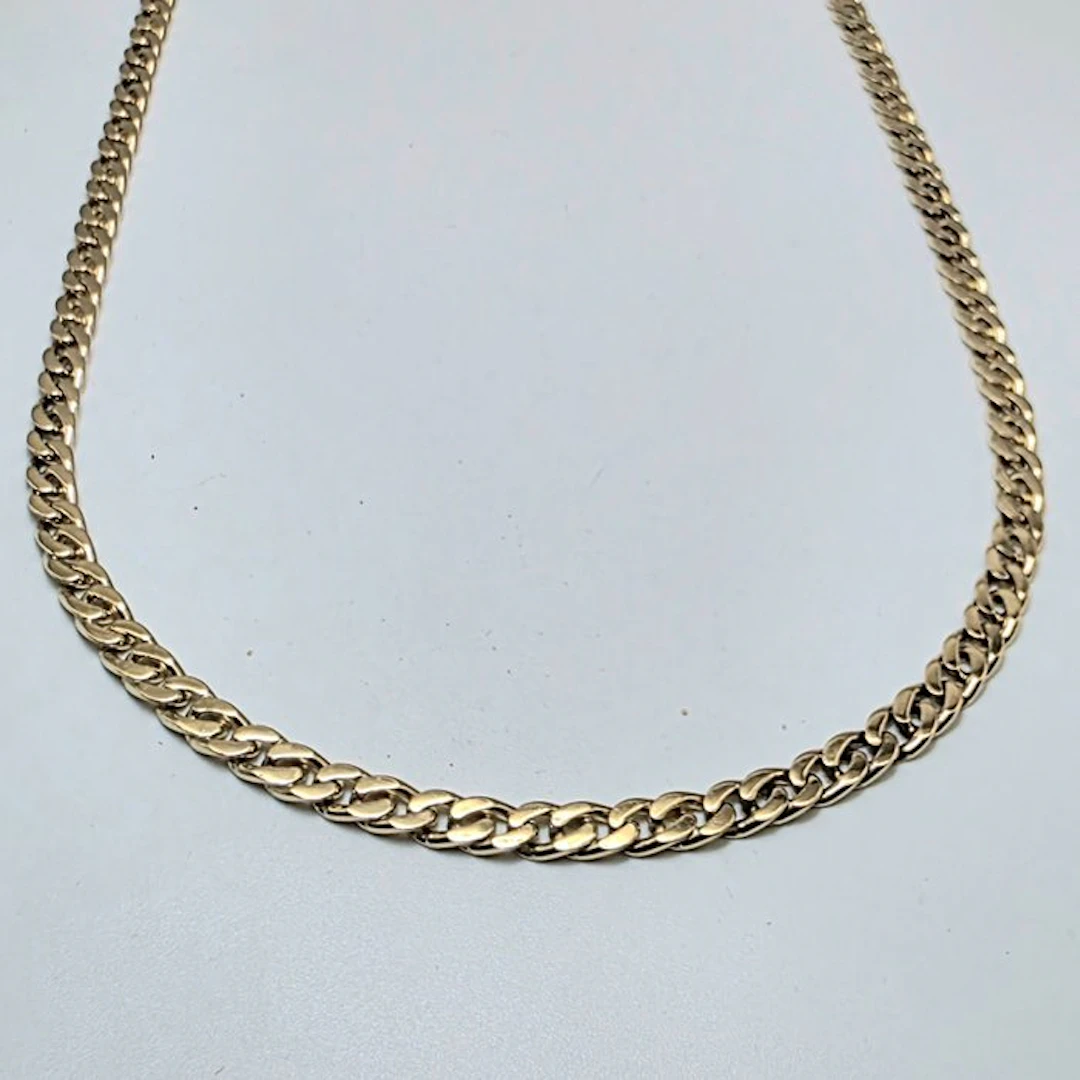 Necklace - 18 kt. Yellow gold - stitch height 10mm