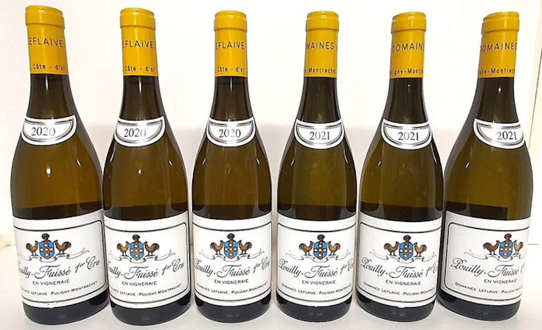 2020 x 3 & 2021 x 3 Domaine Leflaive "En Vigneraie"...
