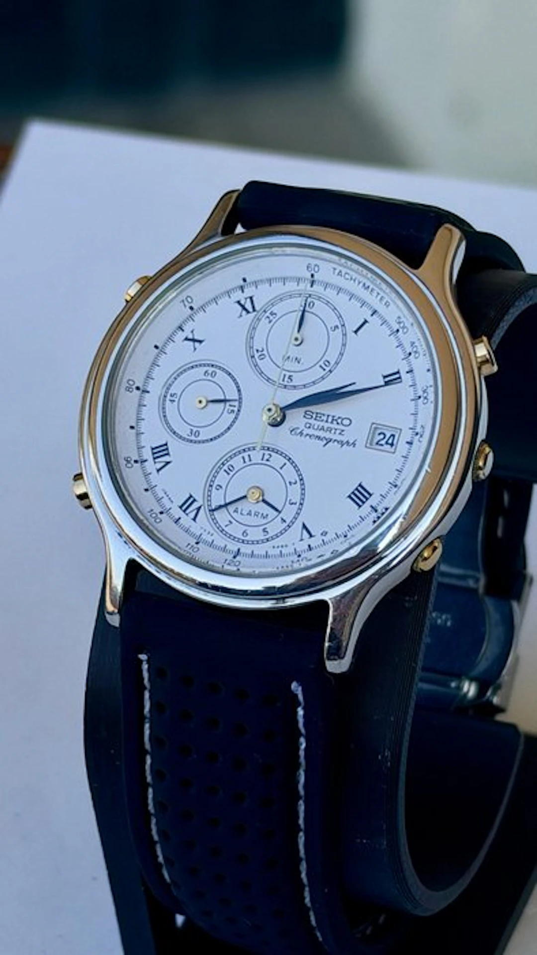 Seiko - Quartz Cronograph Alarm - No reserve price - 7T32-6A5B - Men