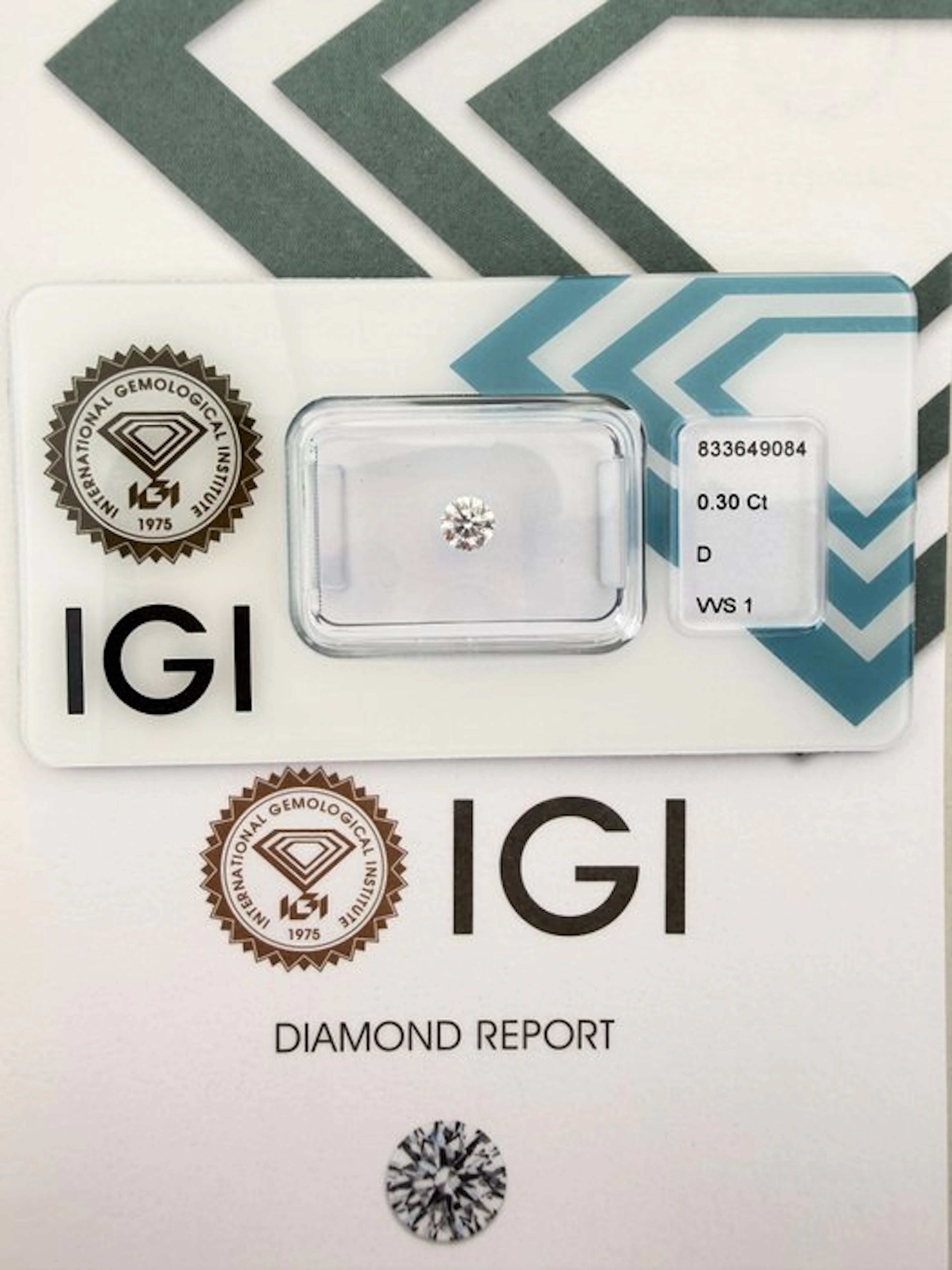 No reserve price - 1 pcs Diamond (Natural) - 0.30 ct...