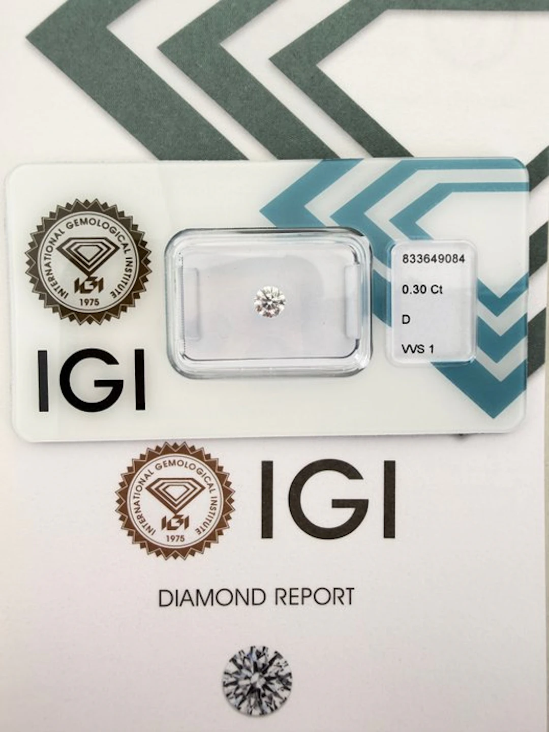 No reserve price - 1 pcs Diamond (Natural) - 0.30 ct...