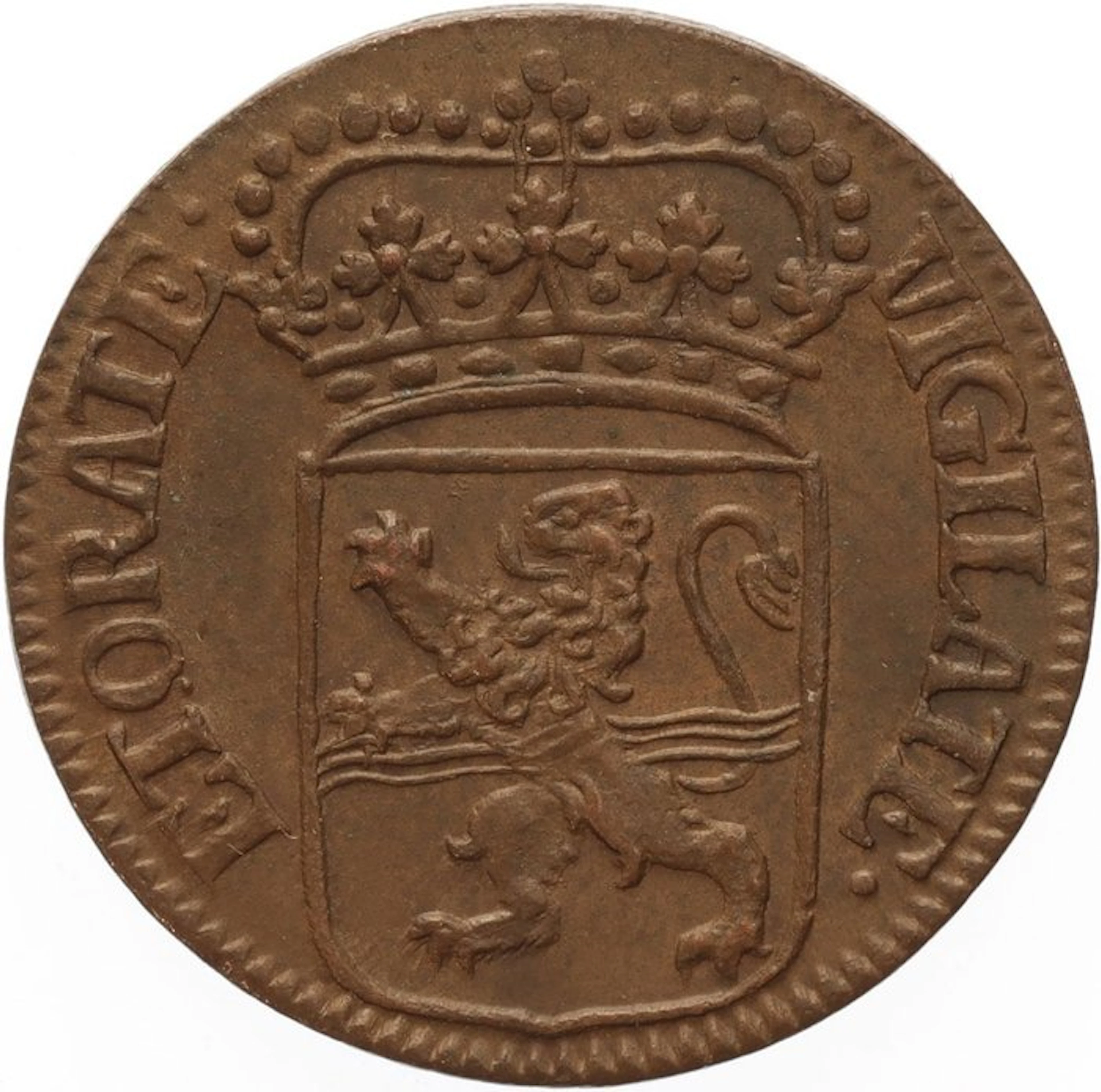 Netherlands, Overijssel Duit 1741 in FDC kwaliteit (No reserve price)