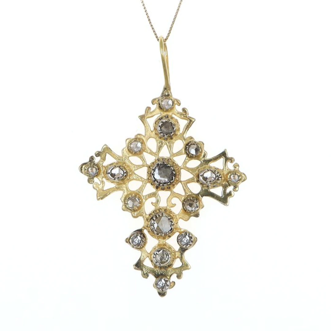 No reserve price - Necklace with pendant - 12 kt