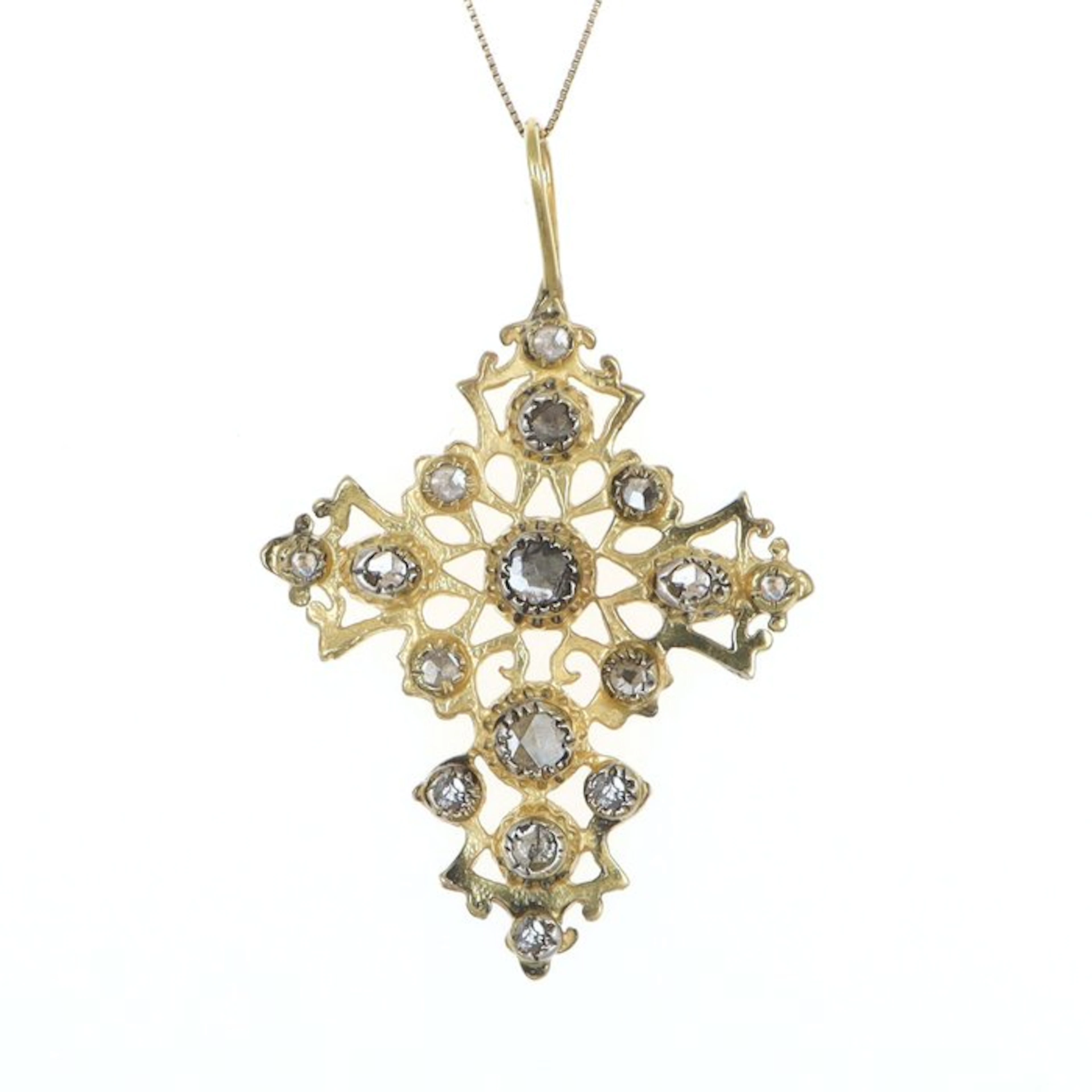 No reserve price - Necklace with pendant - 12 kt