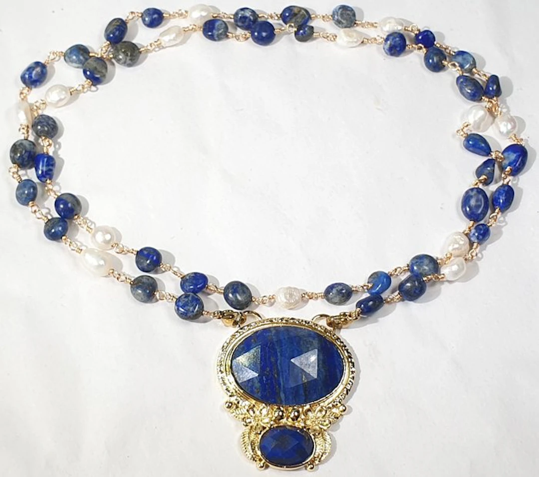 Natural lapis lazuli from Afghanistan and natural...