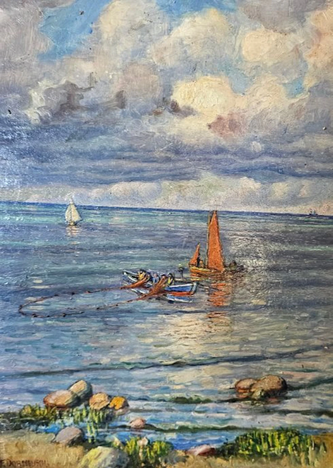 Friedrich Dornbusch (1879-1953) - Kieler Förde (bei Laboe)