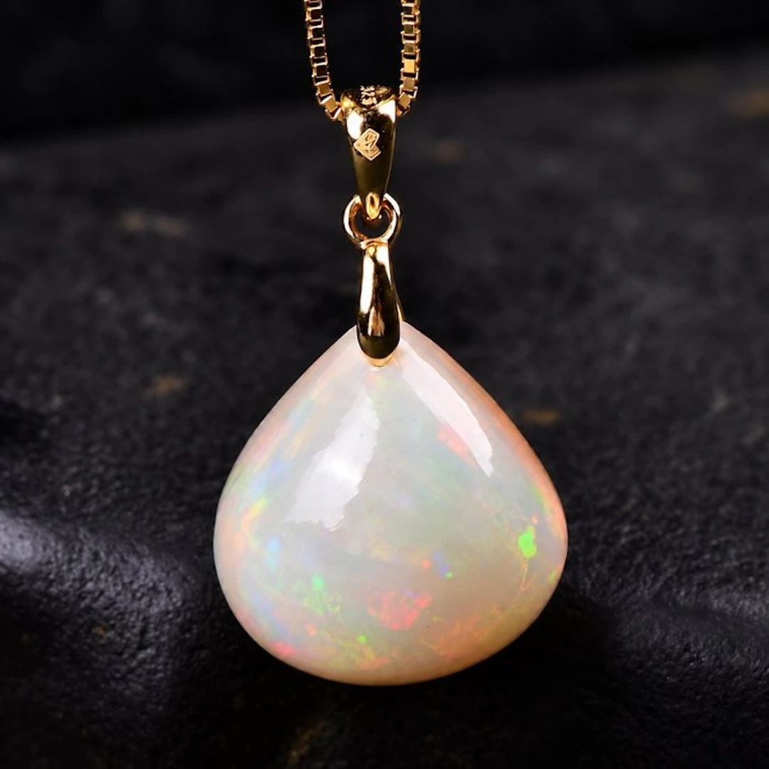 ALGT Certified - Highly Exclusive Natural Opal Pendant...