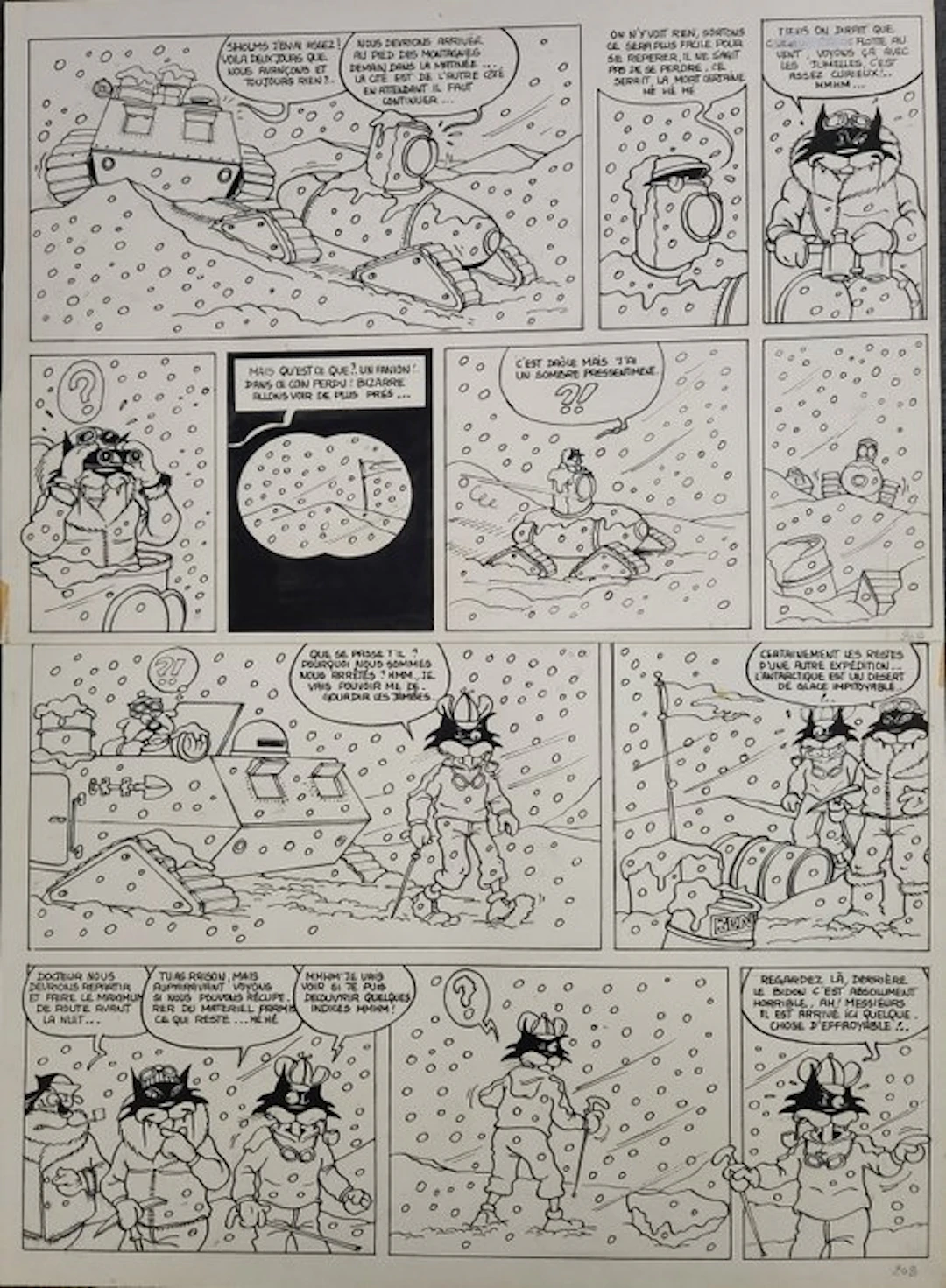 Jean Louis Le Hir - 1 Original page - Cholms et Stetson...