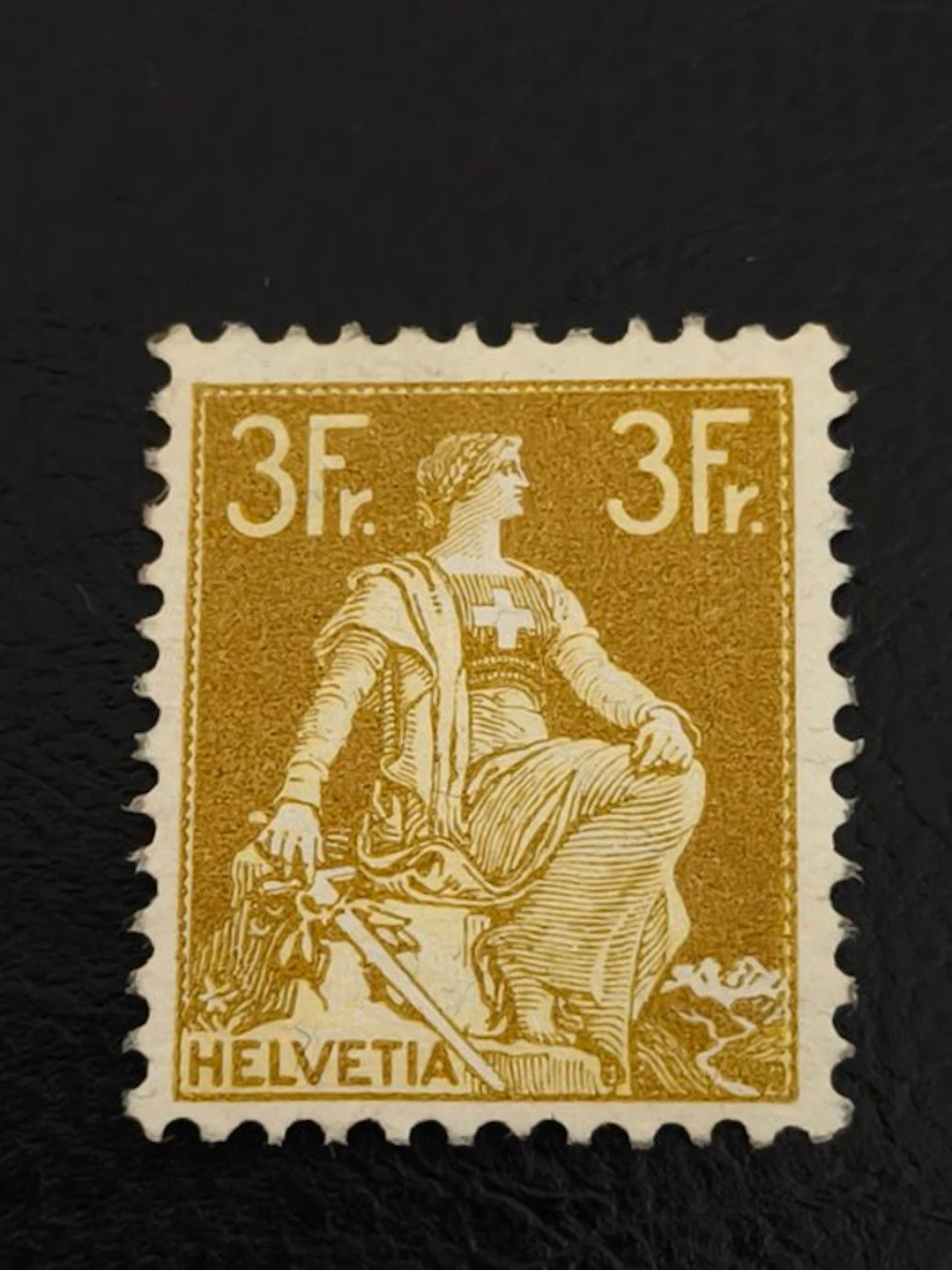 Switzerland 1908 - Stamp Switzerland 1908 3 Francs MNH - Michel 110