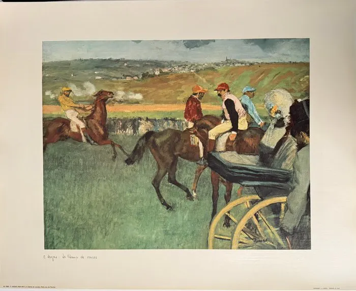 Edgar Degas (1834-1917) - Le champ de courses II