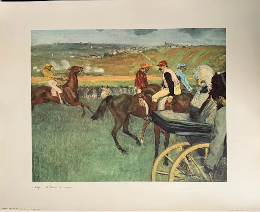 Edgar Degas (1834-1917) - Le champ de courses II