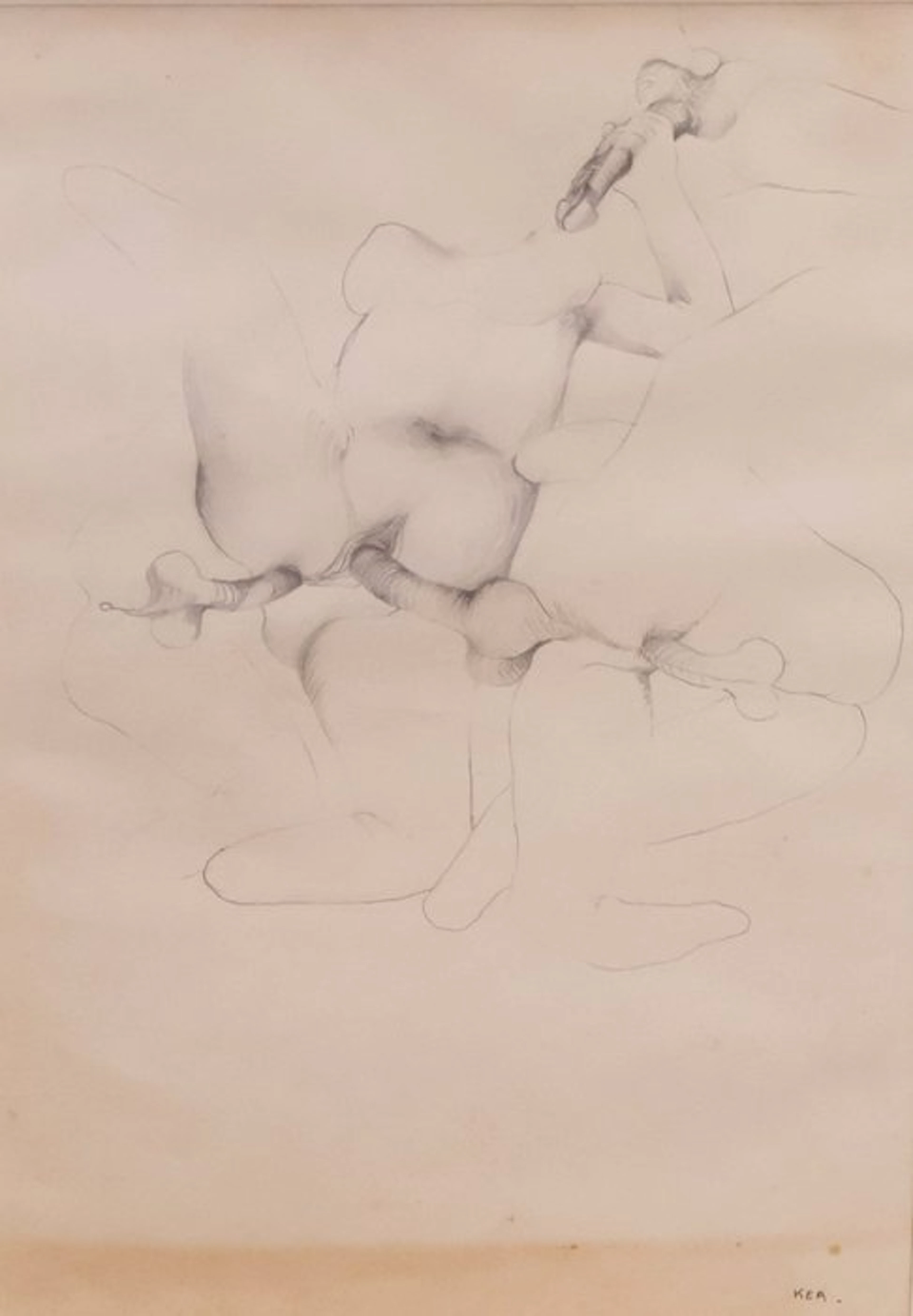 Joël Kermarrec (1939–2022) - Composición erótica