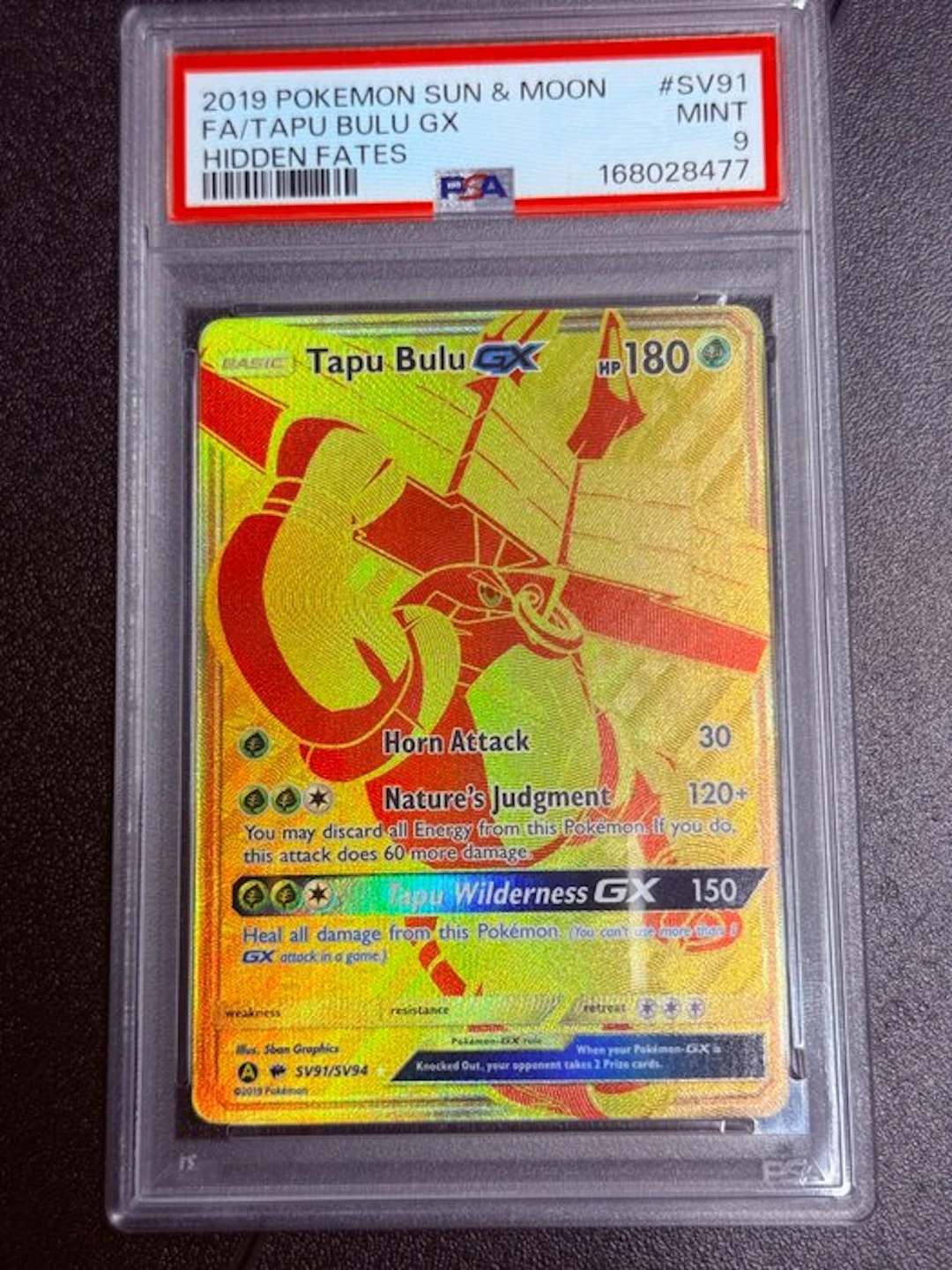 Pokémon - 1 Graded card - Tapu Bulu SV91/SV94 Full art