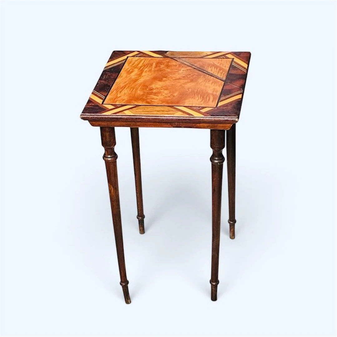 Table ambulante - Wood - Art Deco marquetry