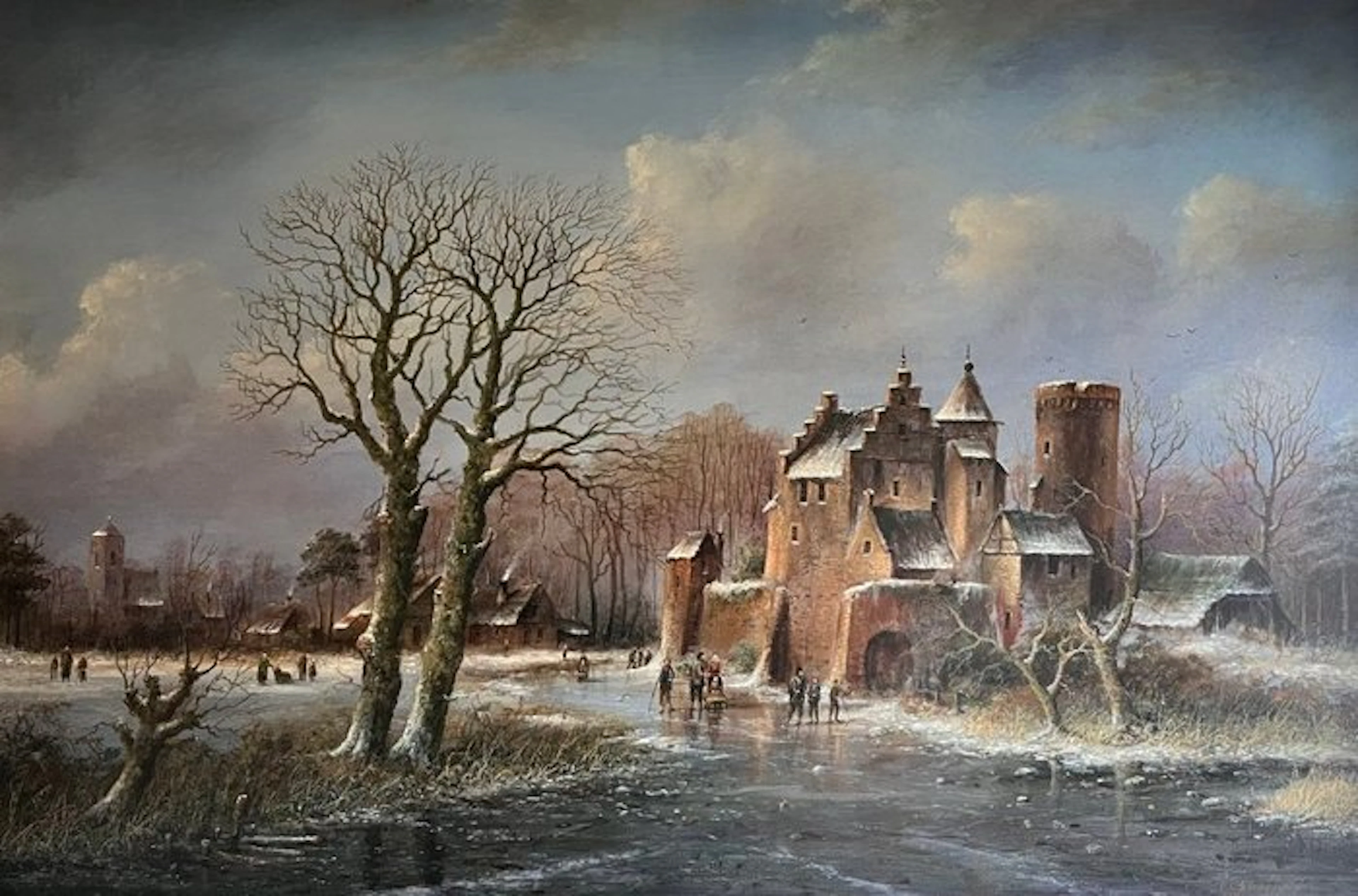 Thomas F. Heesakkers (1946) - Winterlandschap