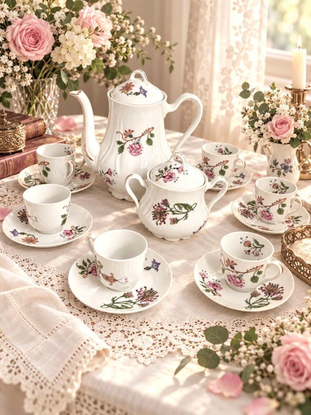 Limoges - Coffee service - Porcelain