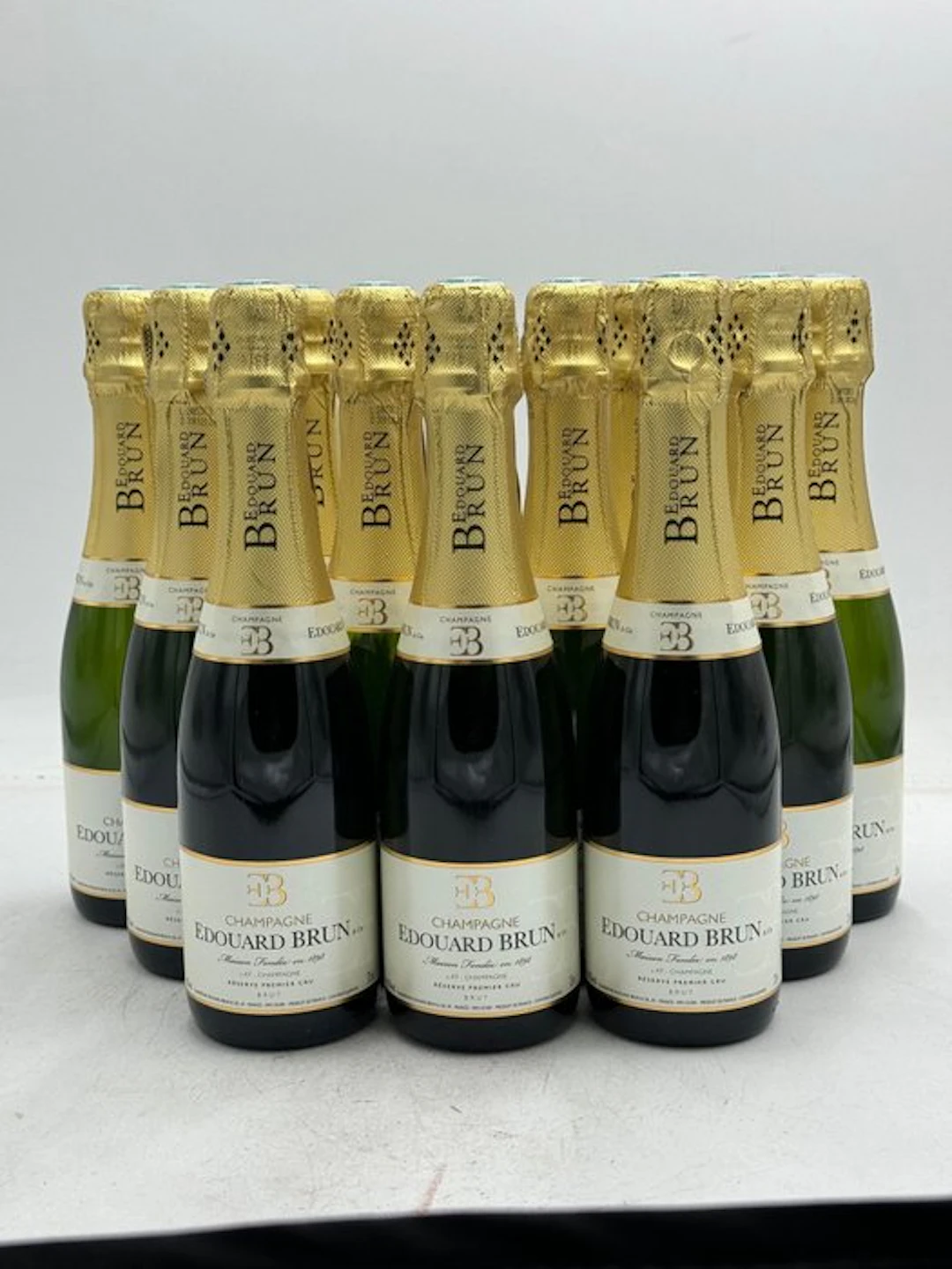 Edouard Brun, Reserve Premier Cru - Champagne Brut - 12 Half Bottles (0.375L)