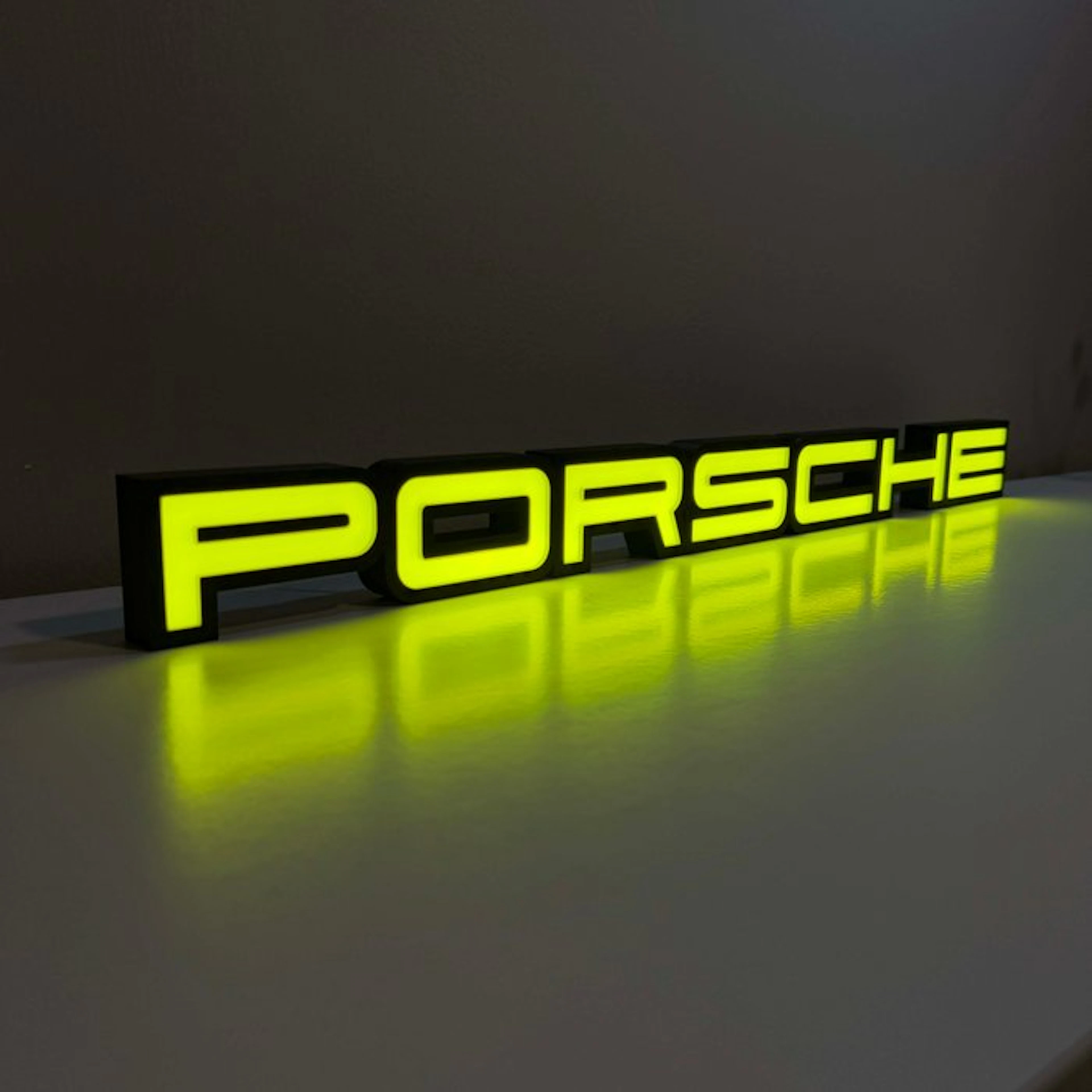 Sign - Porsche - Enseigne lumineuse LED PORSCHE