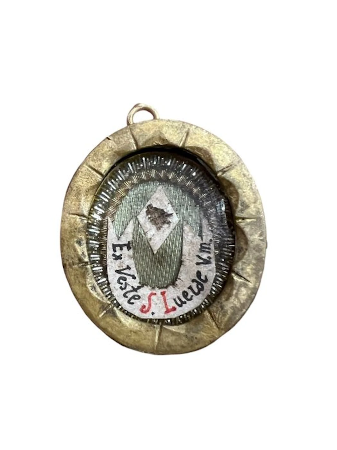 Reliquary - Bronze, golden cartouche, Glass - the 20th century - Saint Lucy