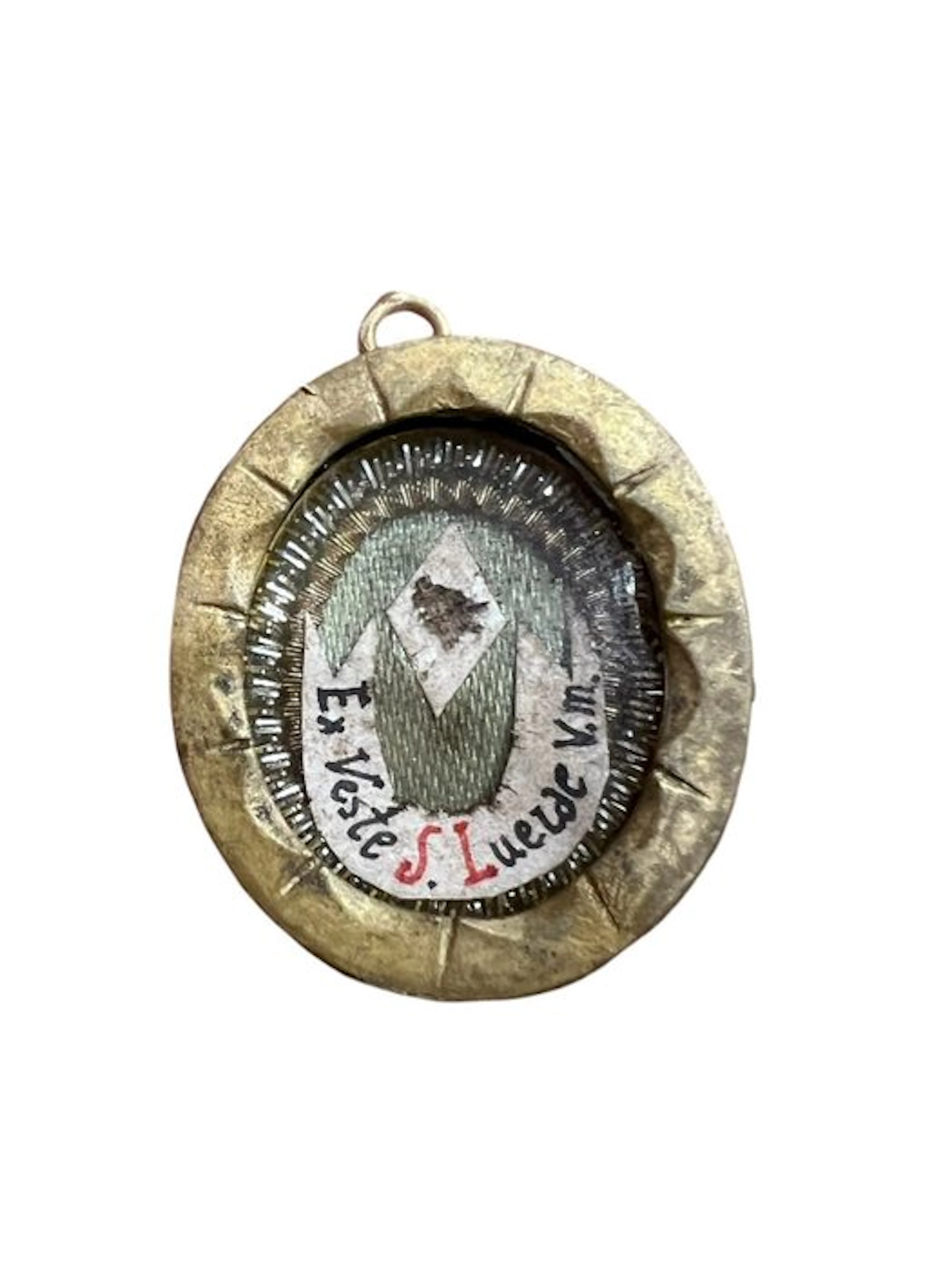Reliquary - Bronze, golden cartouche, Glass - the 20th century - Saint Lucy