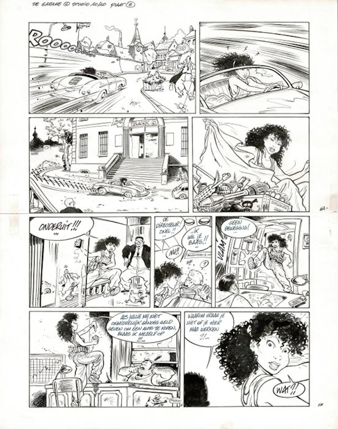 Bosschaert, Jan - 1 Original page - Sam - De garage - 1990