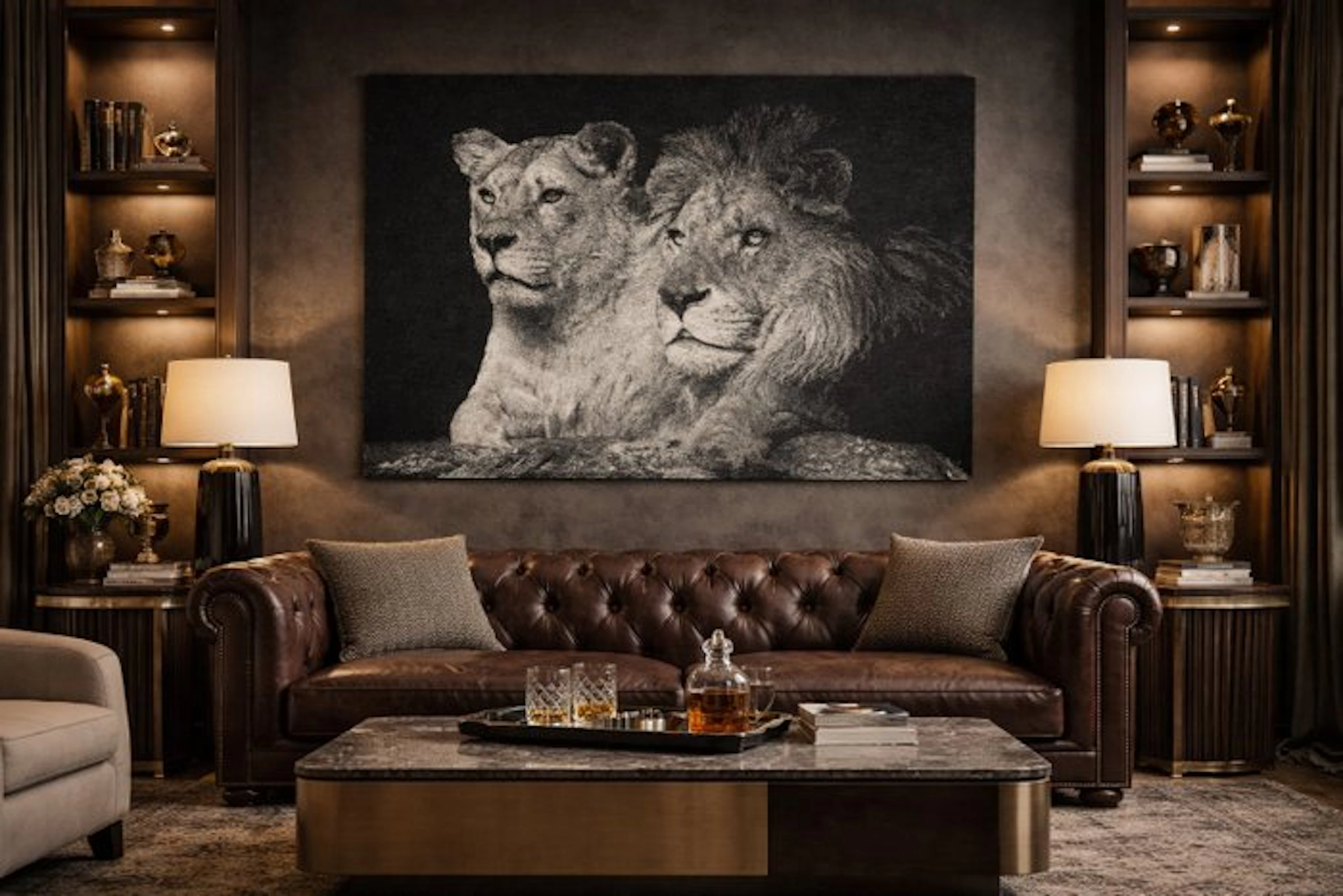 Tapestry "Savana Dream" in Gobelin weave - 110 x 140 cm...