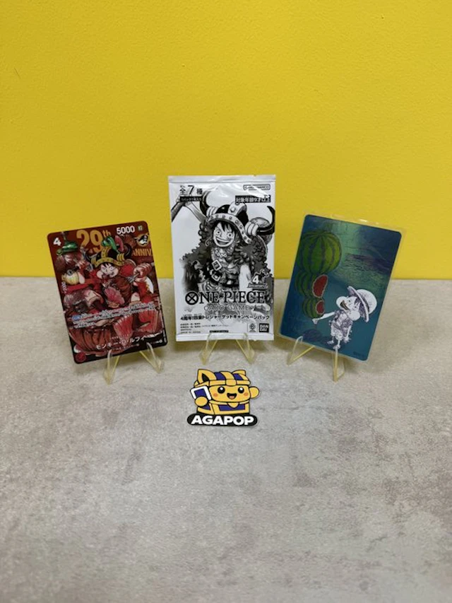 One Piece - 3 Sealed card - Monkey D