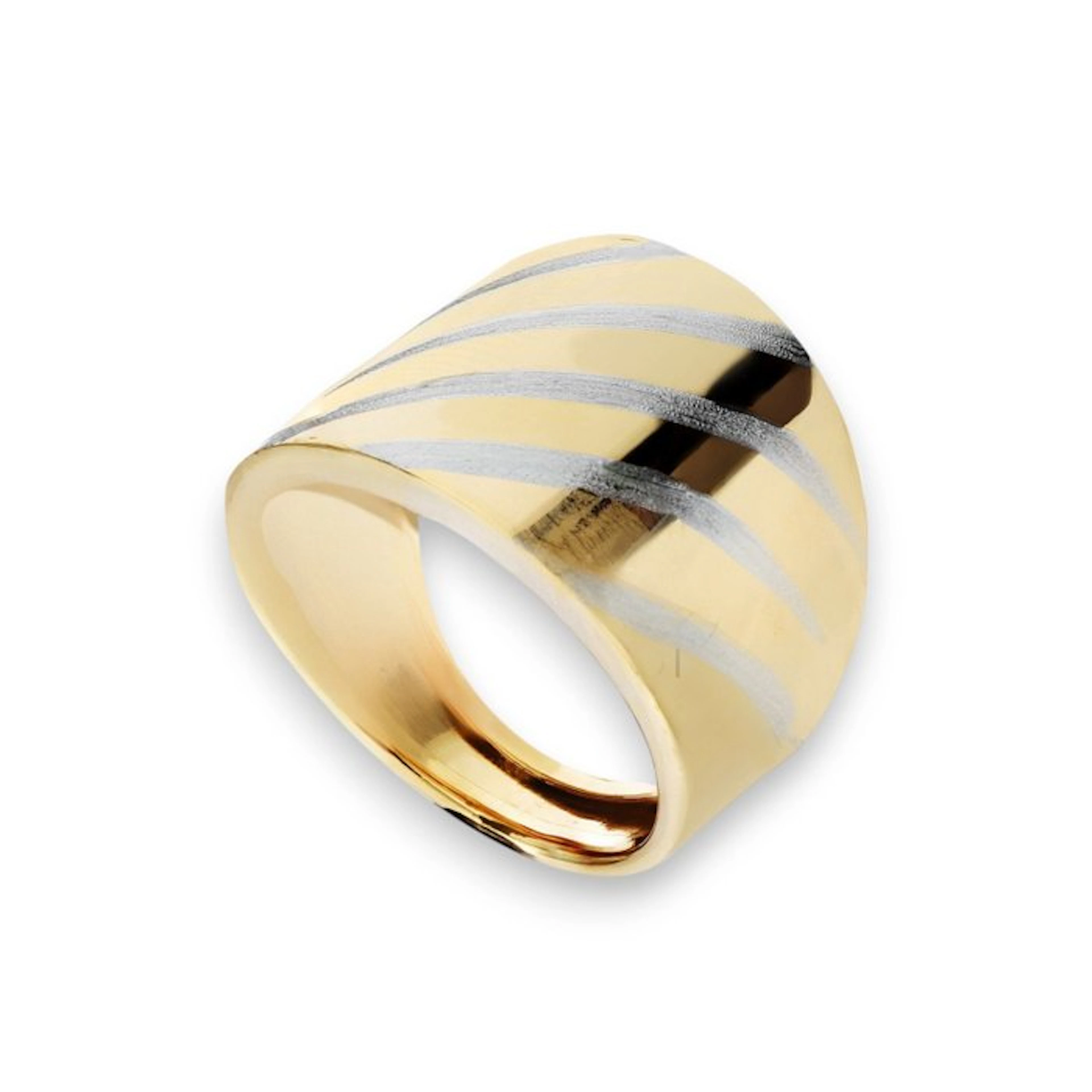 Ring - 18 kt. Yellow gold, White gold - Ring 18k 5.4g Unisex