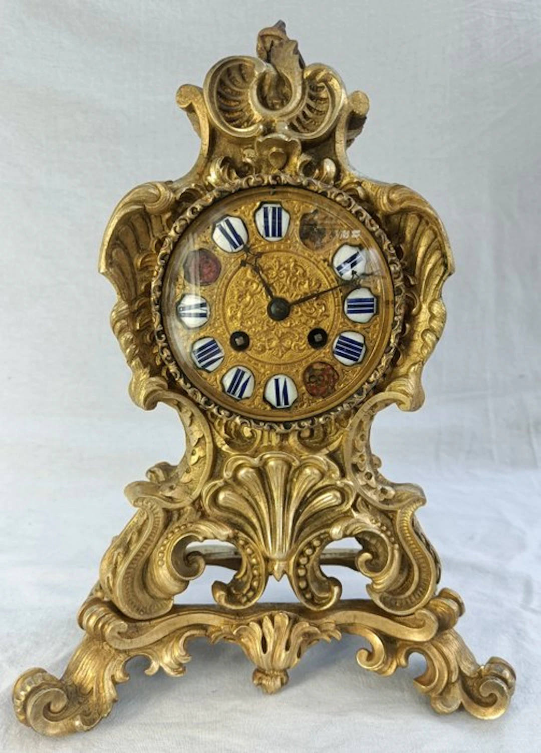 Clock - Antique - Gilt bronze - 1890 - Guiche Paris Royal 147