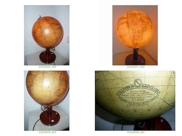 Celestial and terrestrial globes - Very rare !! Columbus...