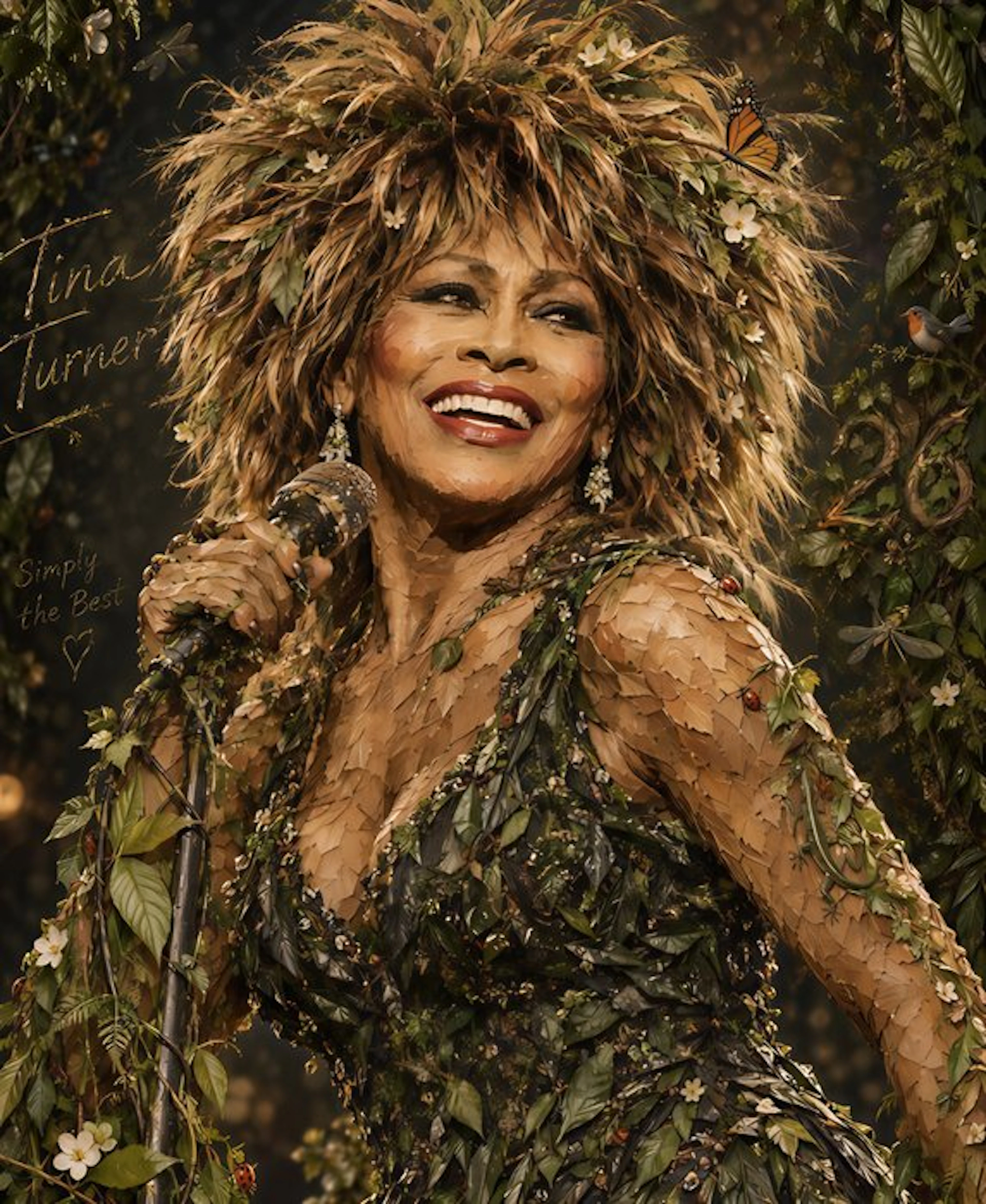 Mosaico di Tina Turner - Natura - 2026 - 45x55Cm