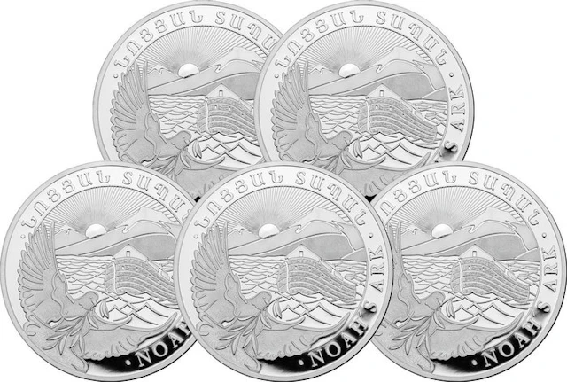 5 Troy Ounce - Silver .999 - Noah's Arch 2026 - 155,5 gram - fine silver