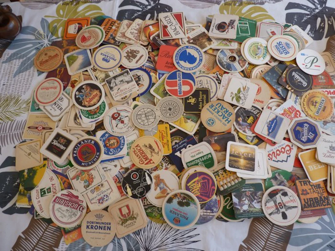 Themed collection - Over 365 beer coasters, all different.