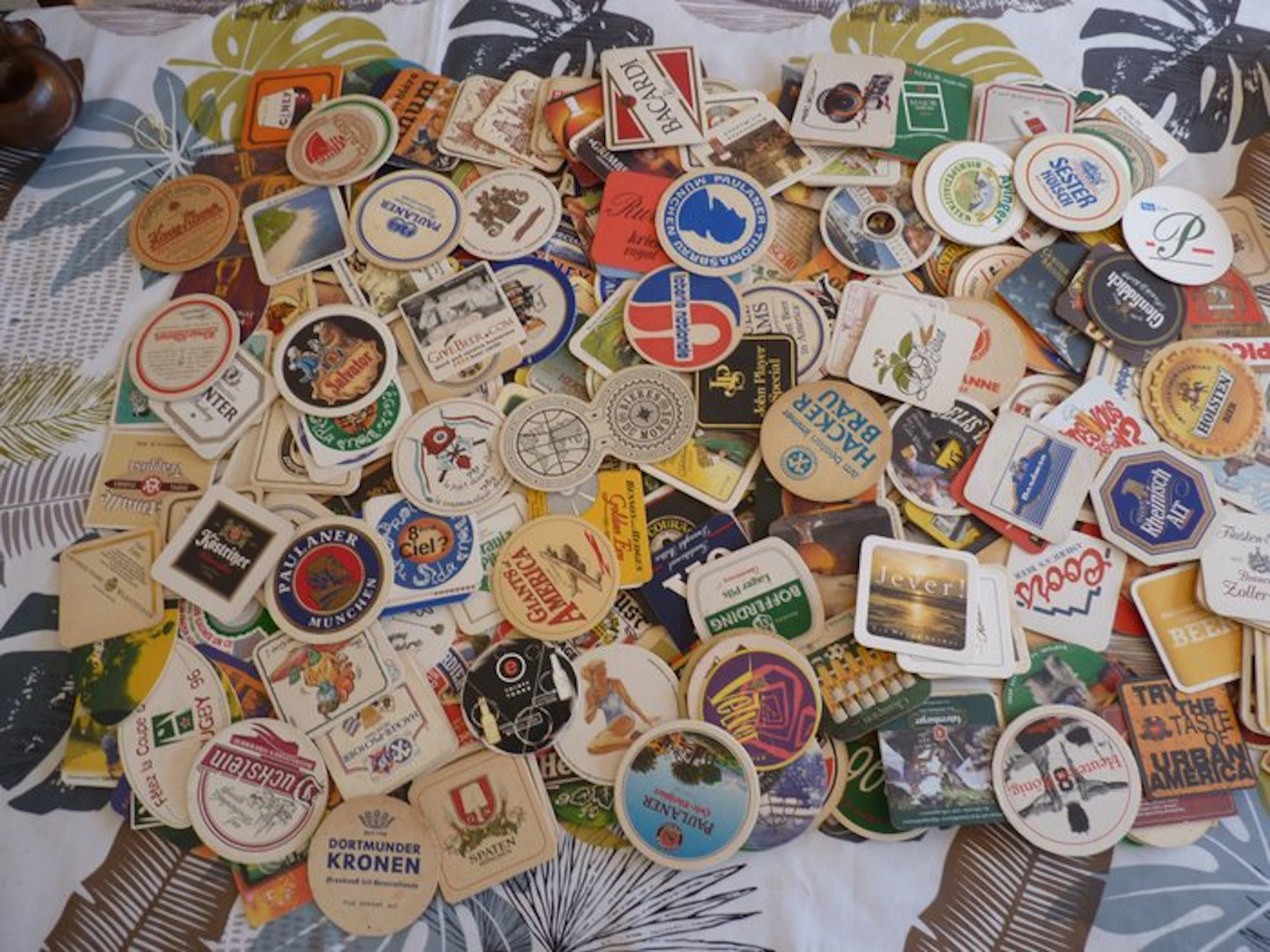 Themed collection - Over 365 beer coasters, all different.