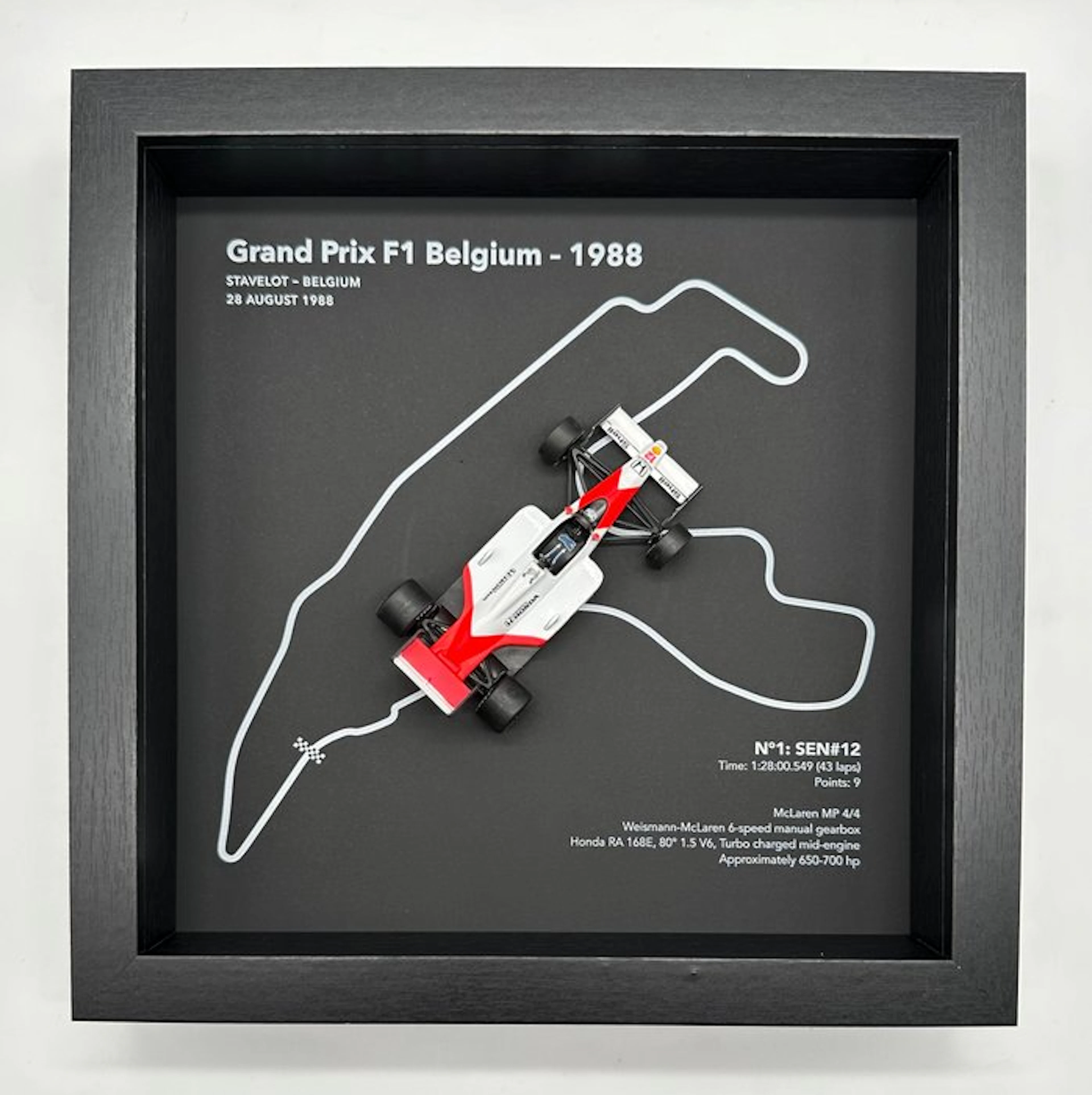 Artwork - McLaren - Ayrton Senna - GP Belgium 1988 Spa-Franchorchamps