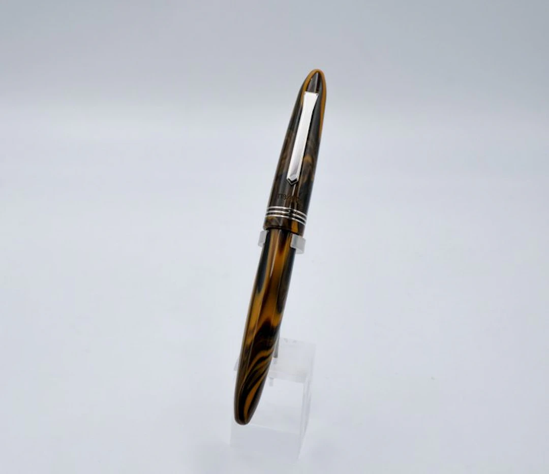 Tibaldi - Bononia - Espresso - Palladium Trims - (TBESPR1) - Roller ball pen