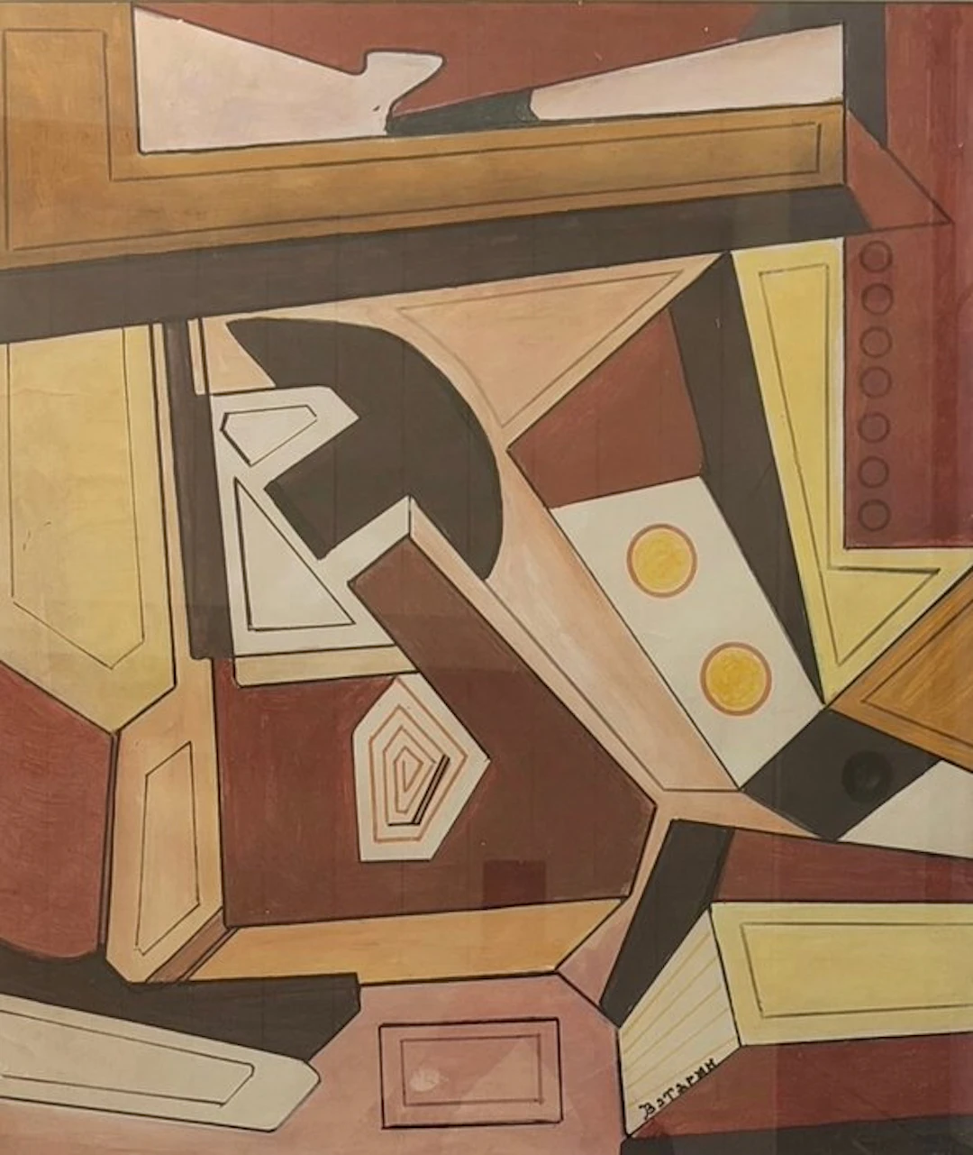 Vasilij Alekseevic Vatagin (1884-1969) - Composizione cubofuturista