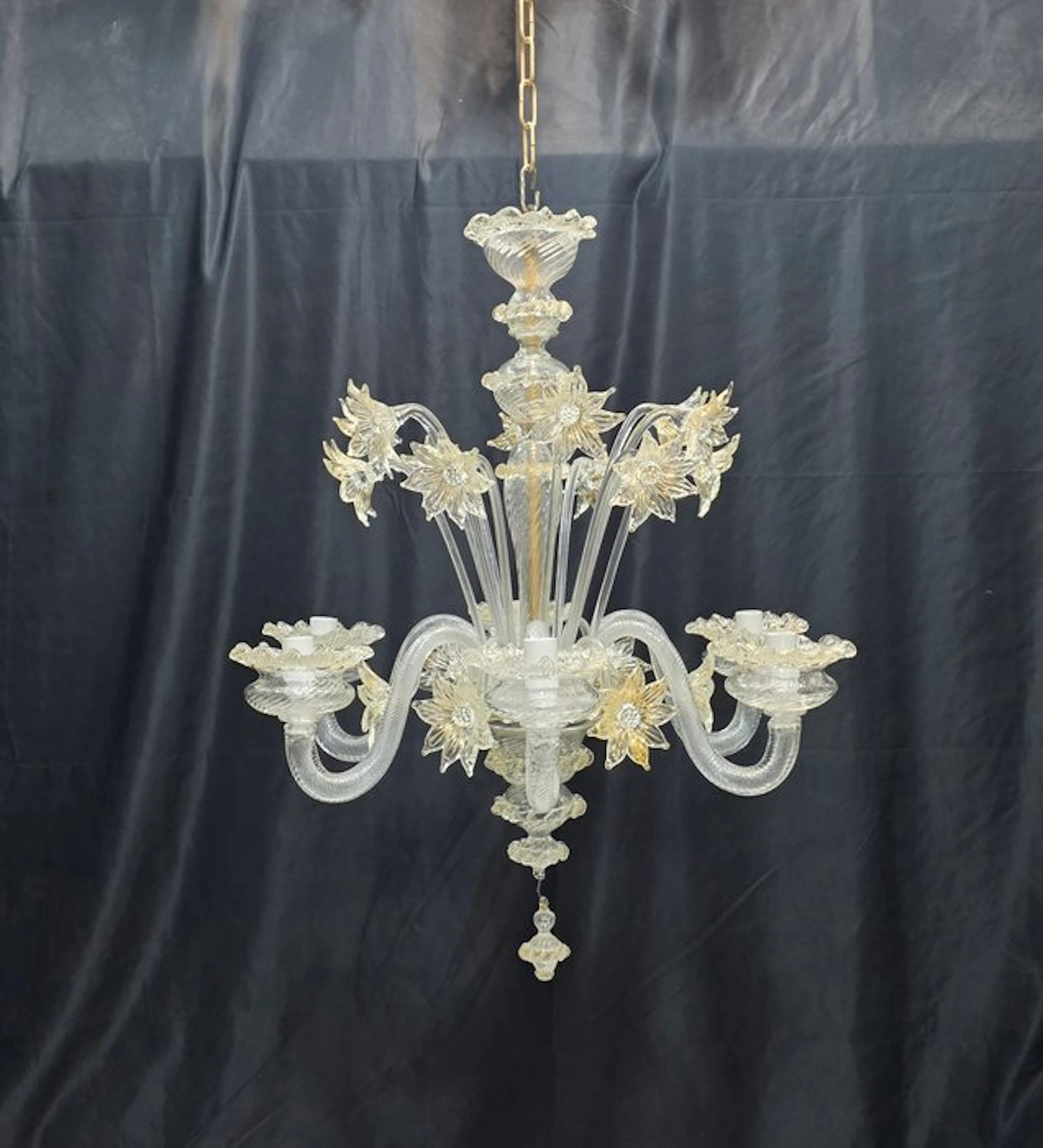 Chandelier - Flowers - Murano glass - 6 lights