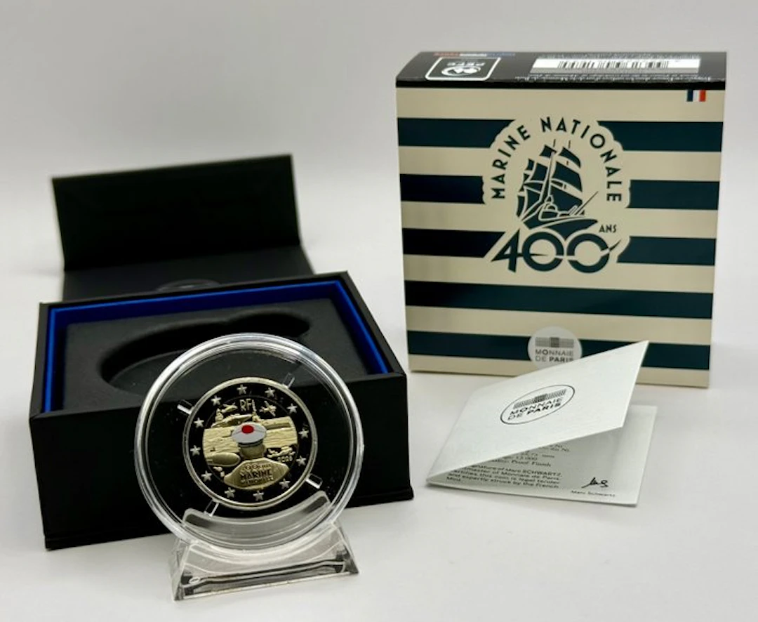 France. 2 Euro 2026 "400 Ans de la Marine Française" Proof (No reserve price)