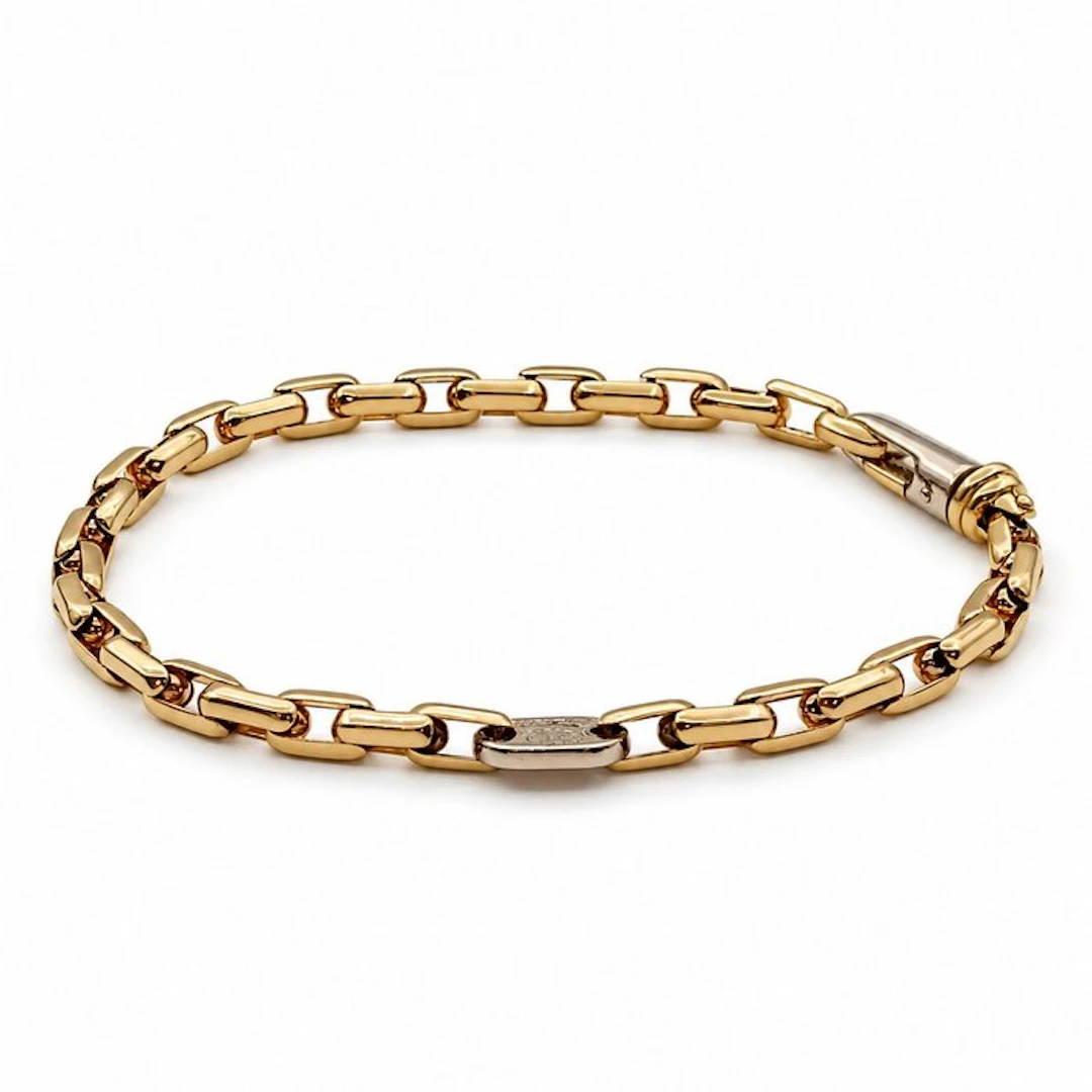 Bracelet - 18 kt. Yellow gold, White gold - Made in Italy - Fulkro