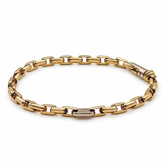 Bracelet - 18 kt. Yellow gold, White gold - Made in Italy - Fulkro