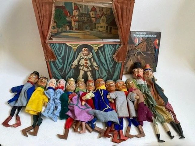 ongemerkt - Toy figure Poppenkastpoppen set - 1900-1910 - Europe
