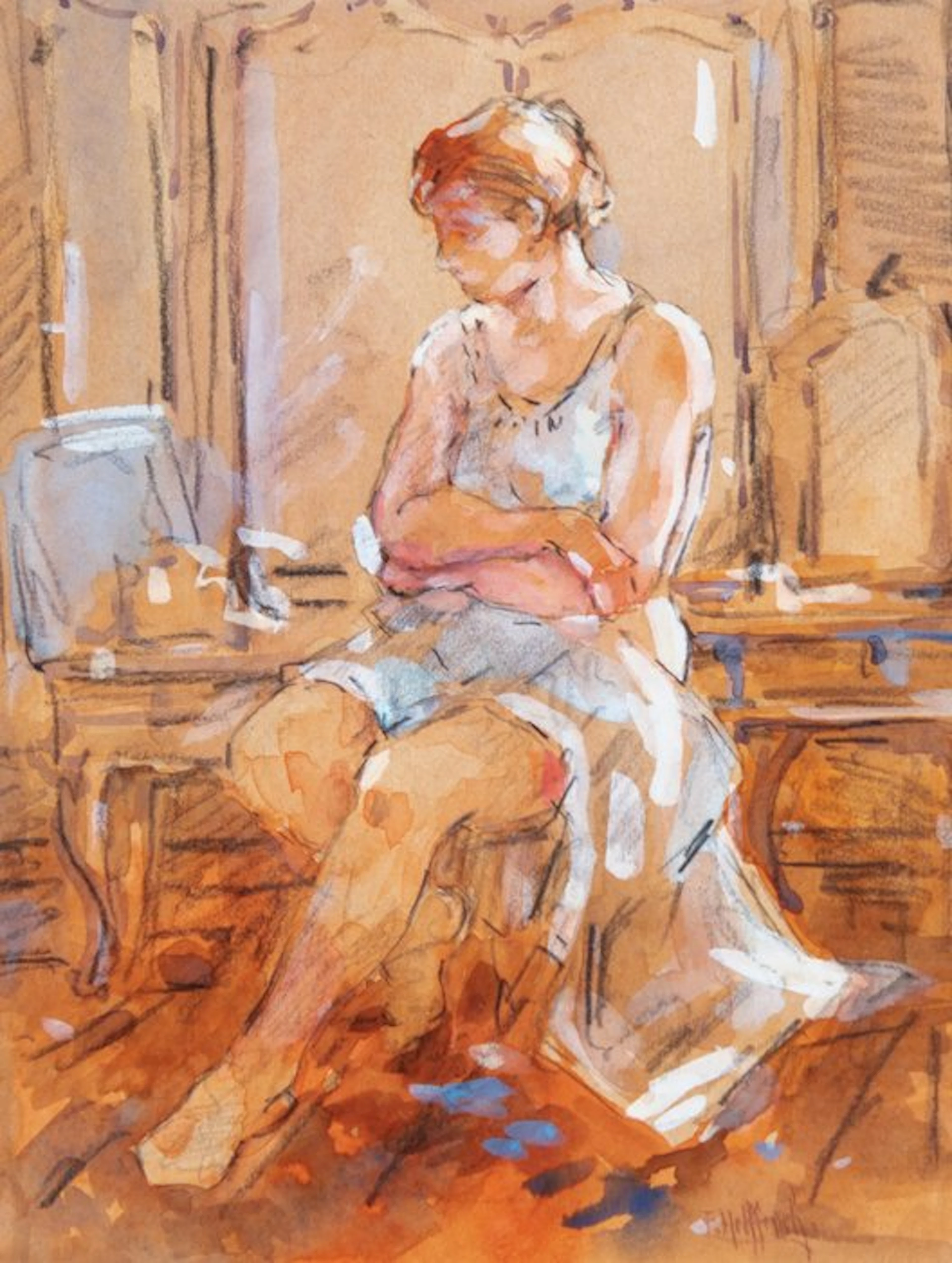 Frans Helfferich (1871–1941) - In gedachten verzonken - NO RESERVE