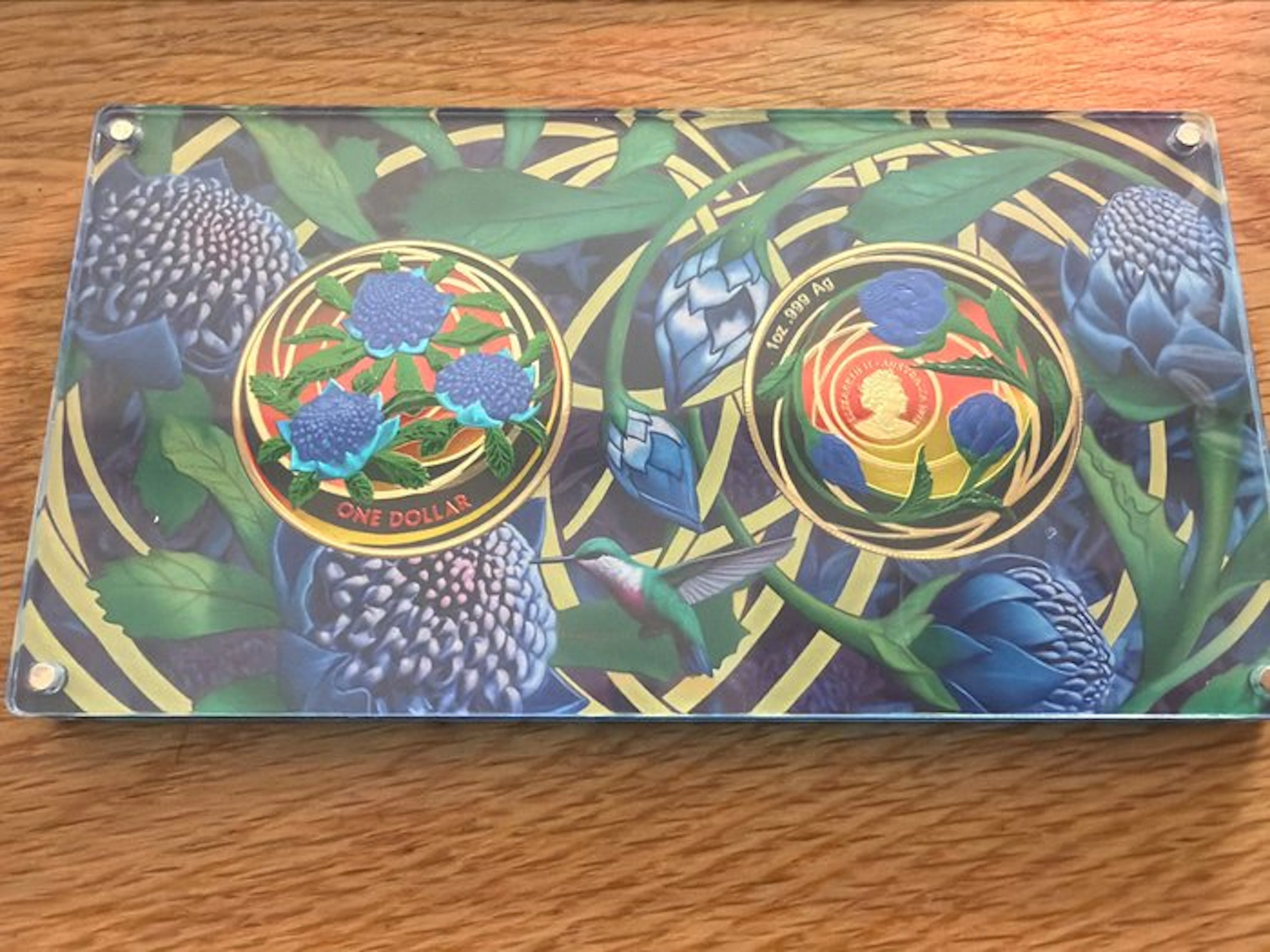 Australia. 1 Dollar 2022 Wildflowers of Australia Warath - 2 x 1 Oz (.999)