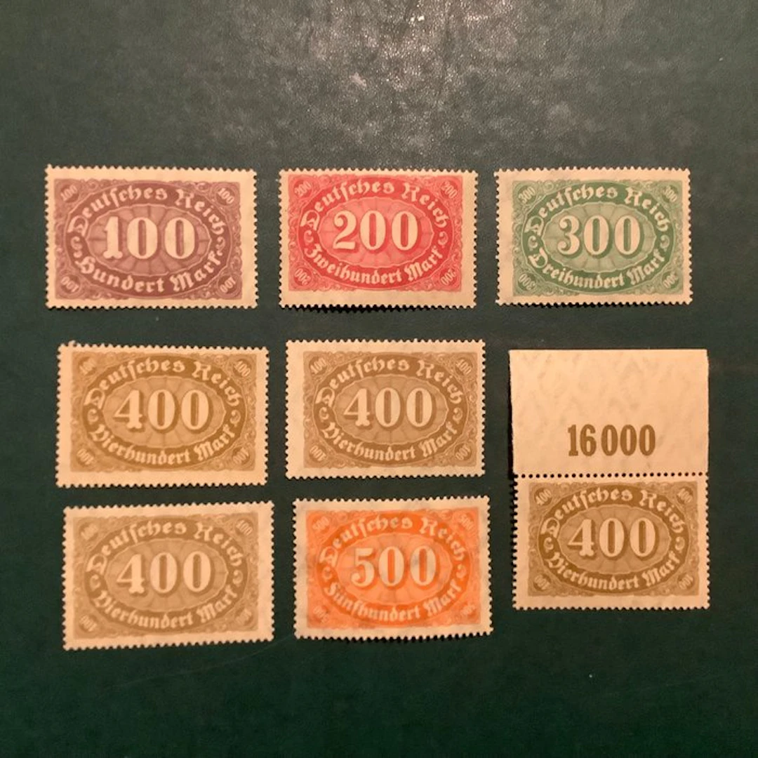 German Empire 1922 - Number in an oval in which all...
