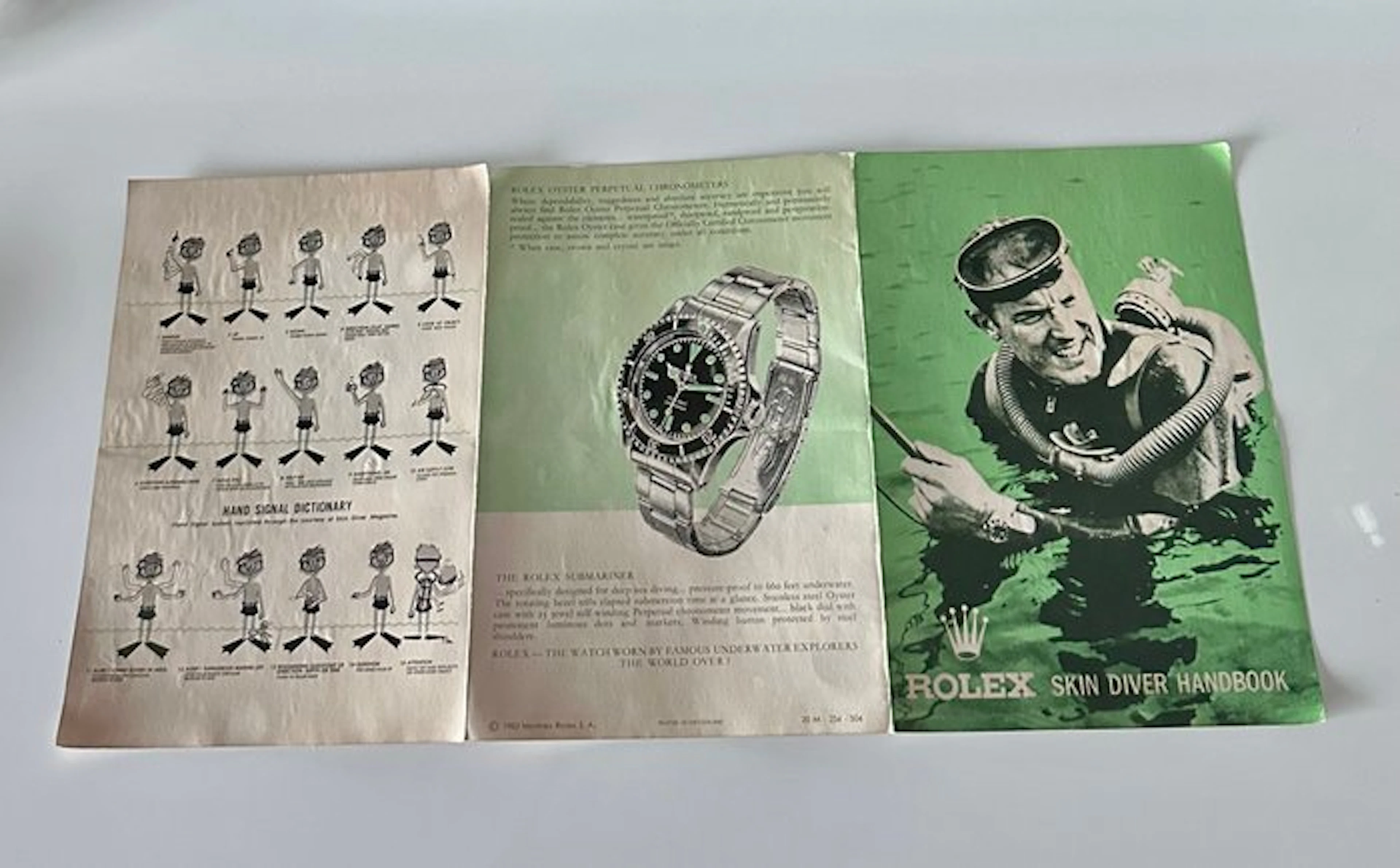 Rolex - Submariner- Skin Diver Handbook - Ref. 5513